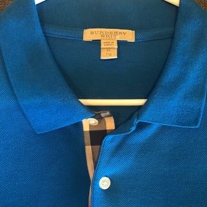 Burberry Brit Polo Shirt XL Blue Men’s Like New